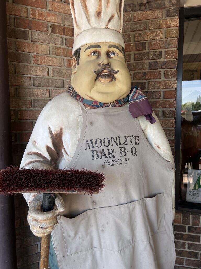 moonlite bbq chef statue