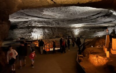 A walk through Mammoth Cave National Park on the self guided discovery tour