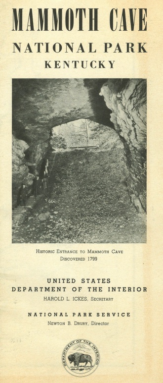 vintage brochure of mammoth cave national park in kentucky